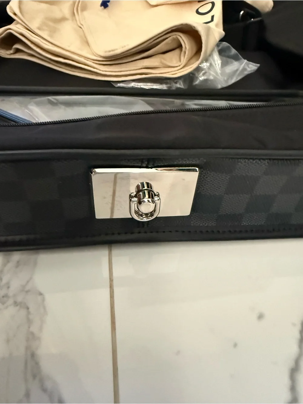 Louis Vuitton Black Damier Graphite Garment Bag